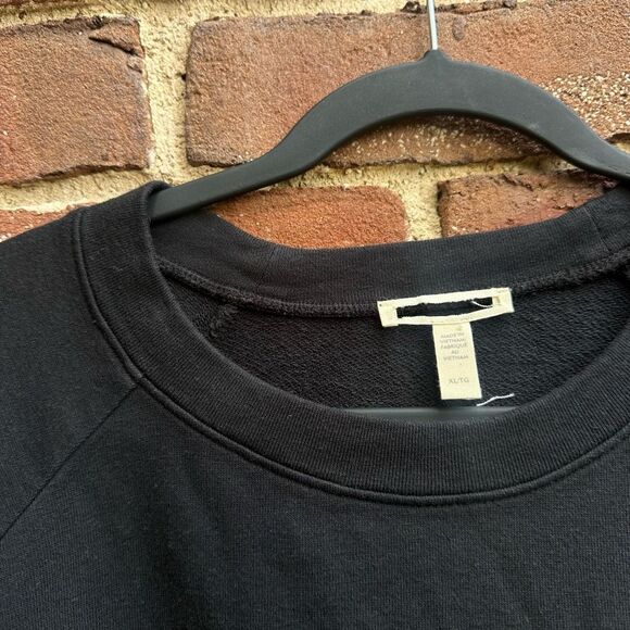 Eileen Fisher $178 Organic-Cotton Hemp Crew Neck terry sweatshirt Large NEW - Picture 3 of 8